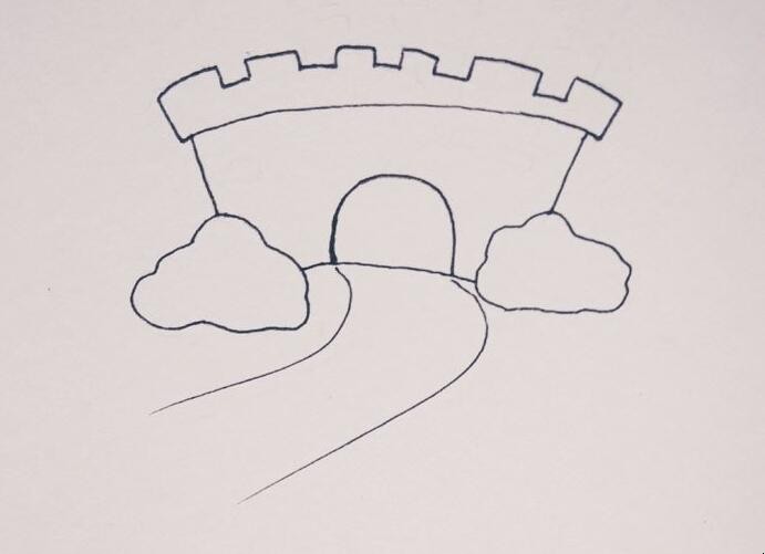 最简单的城堡简笔画 简笔画城堡的